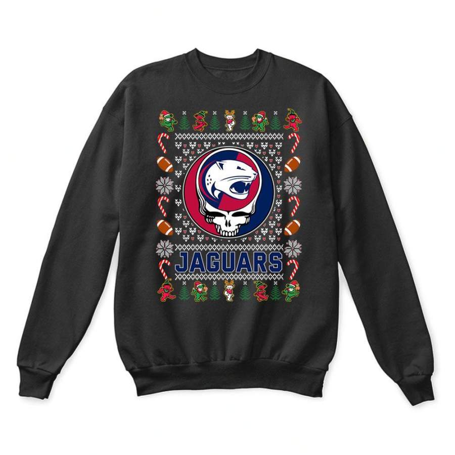 South Alabama Jaguars X Grateful Dead Christmas Ugly Sweater