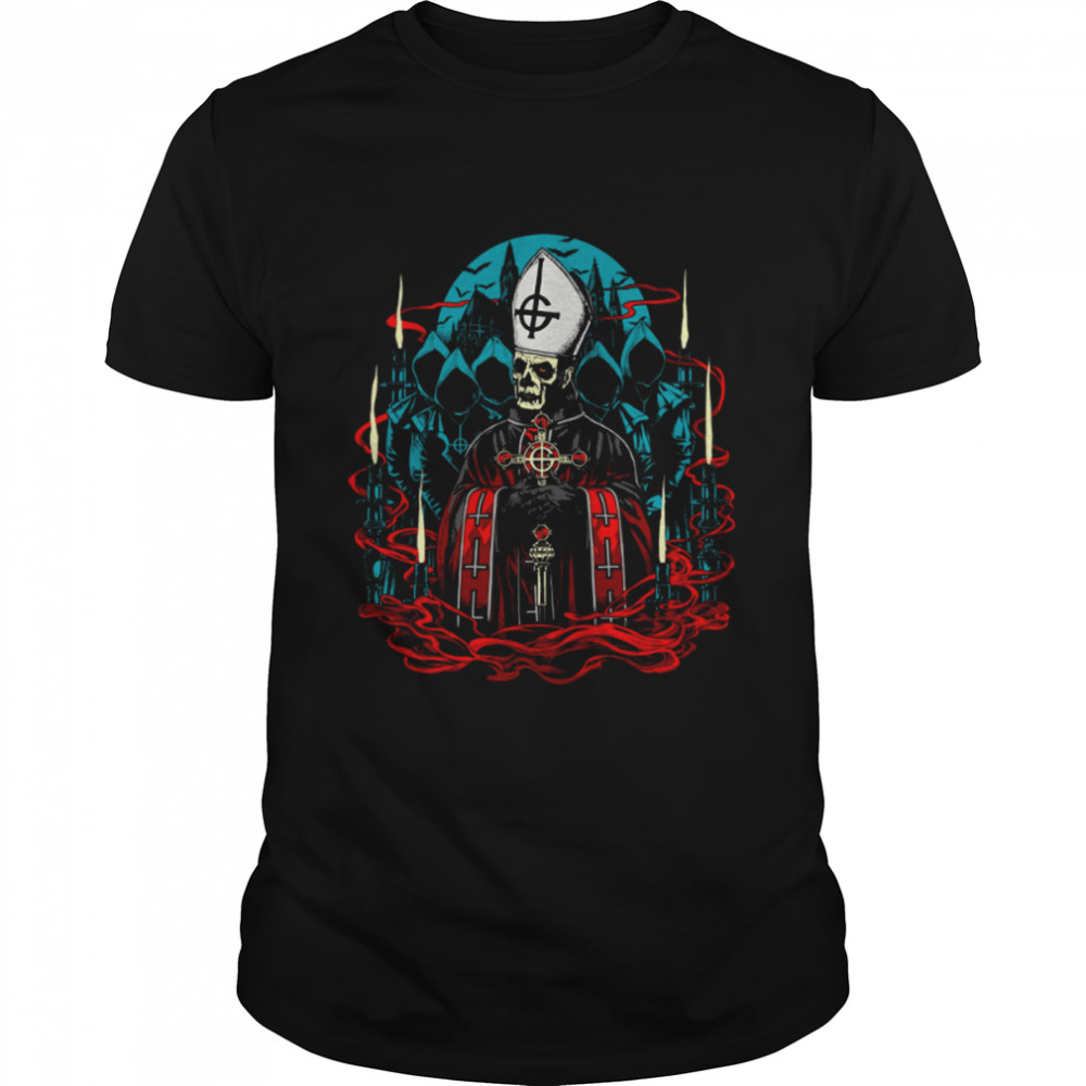 The Dark Night In The Chruch Music Ghost Band Shirt