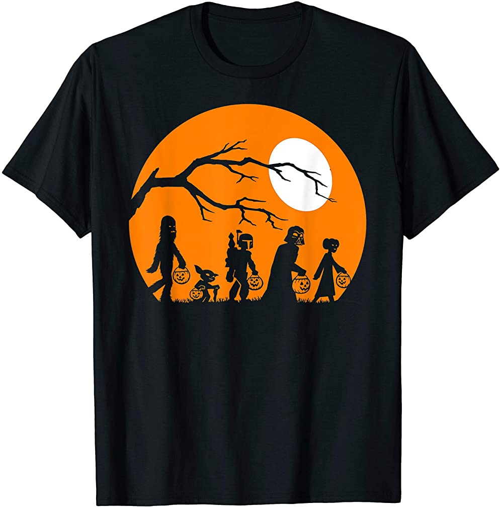Trick Or Treat Halloween Silhouette T Shirt T Shirt Size Up To 5Xl, Hoodie
