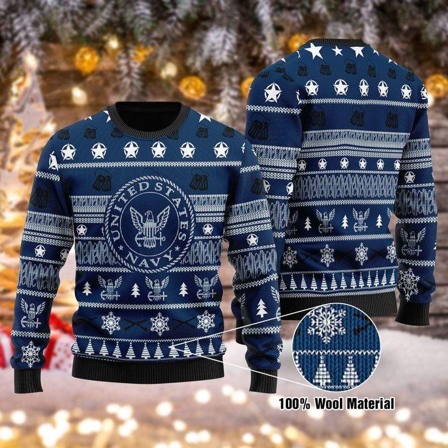 U.S Navy Blue Ugly Sweater