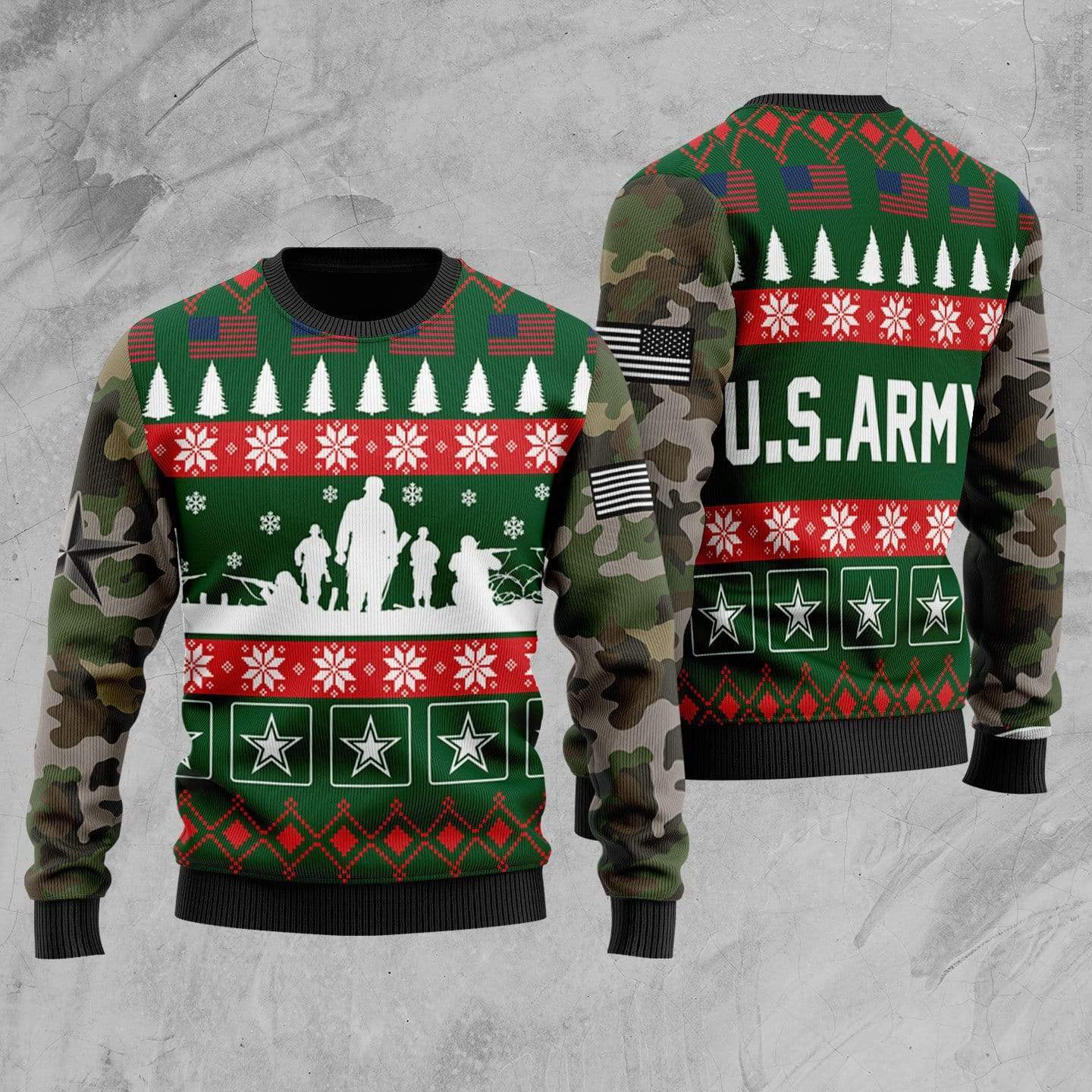 US Army Christmas Sweater 1712L