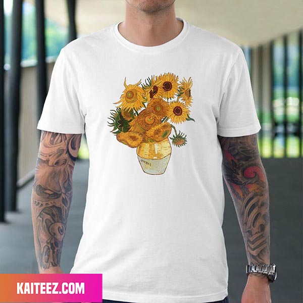 Van Gogh Sunflowers Fan Gifts T Shirt