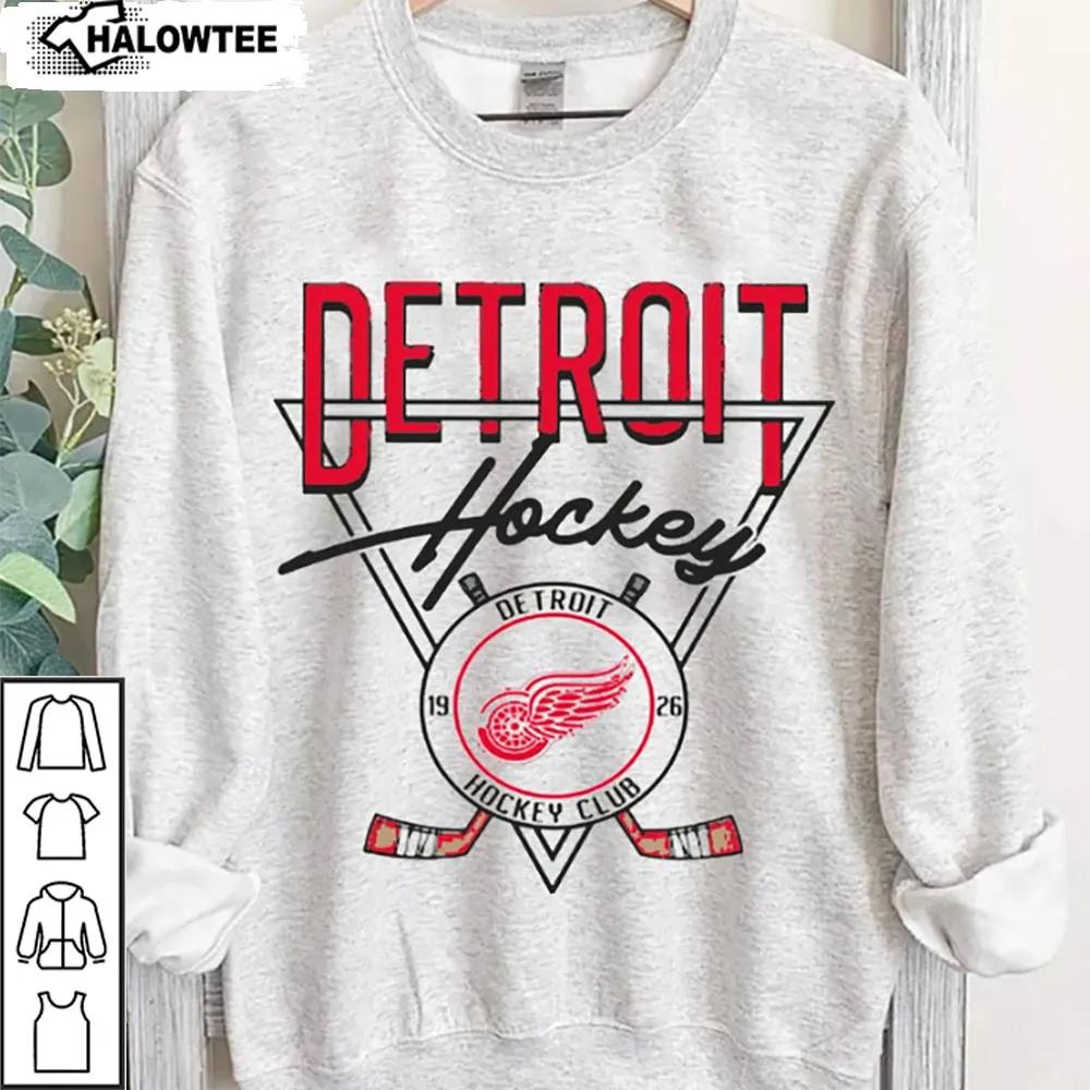 Vintage Detroit Red Wings Sweatshirt Hockey Gift For Fan