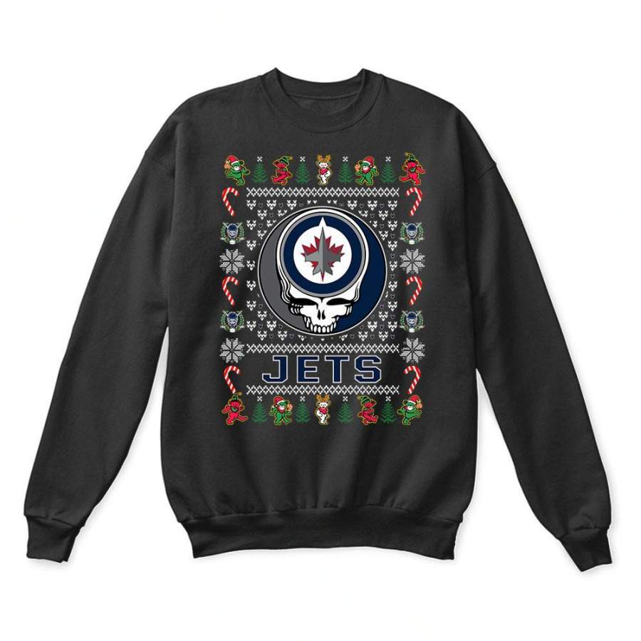 Winnipeg Jets X Grateful Dead Christmas Ugly Sweater