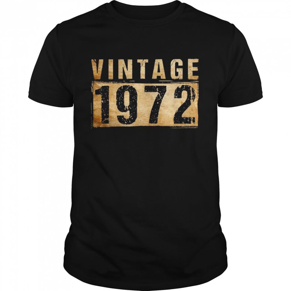 50 Years Old Vintage 1972 50th Birthday Decoration Shirt