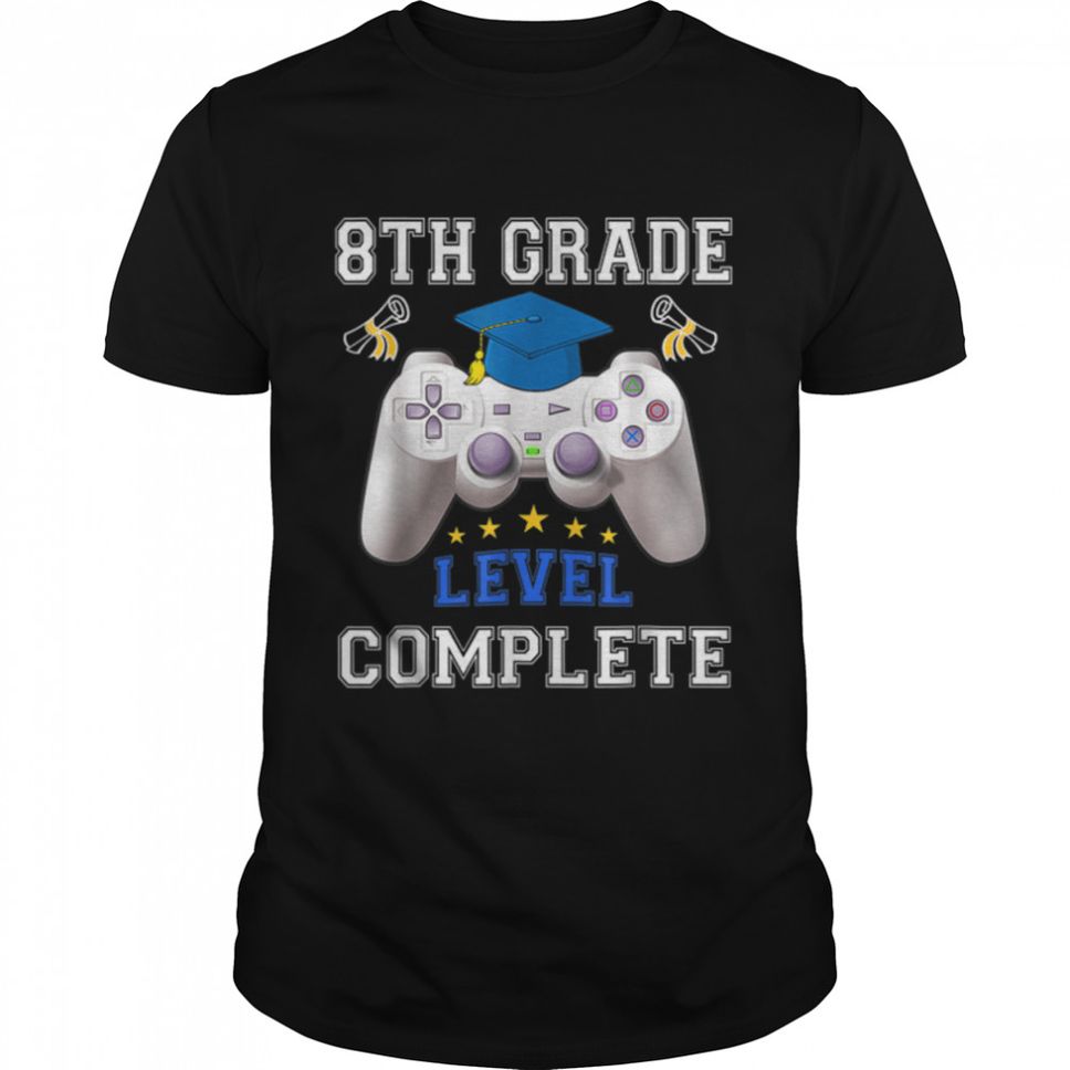 8th Grade Level Complete Gamer Class Of 2022 Graduation TShirt B09VYTHPD2