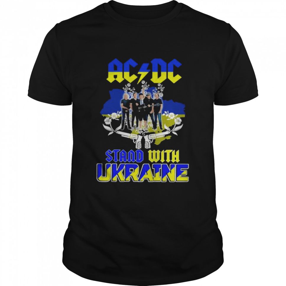 ACDC Stand With Ukraine Flag Shirt