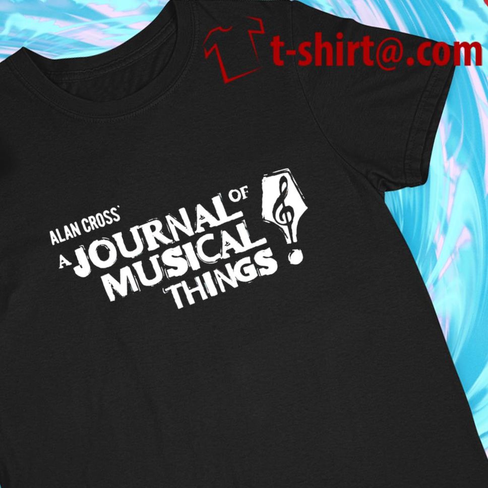 Alan Cross' a Journal of musical things logo Tshirt