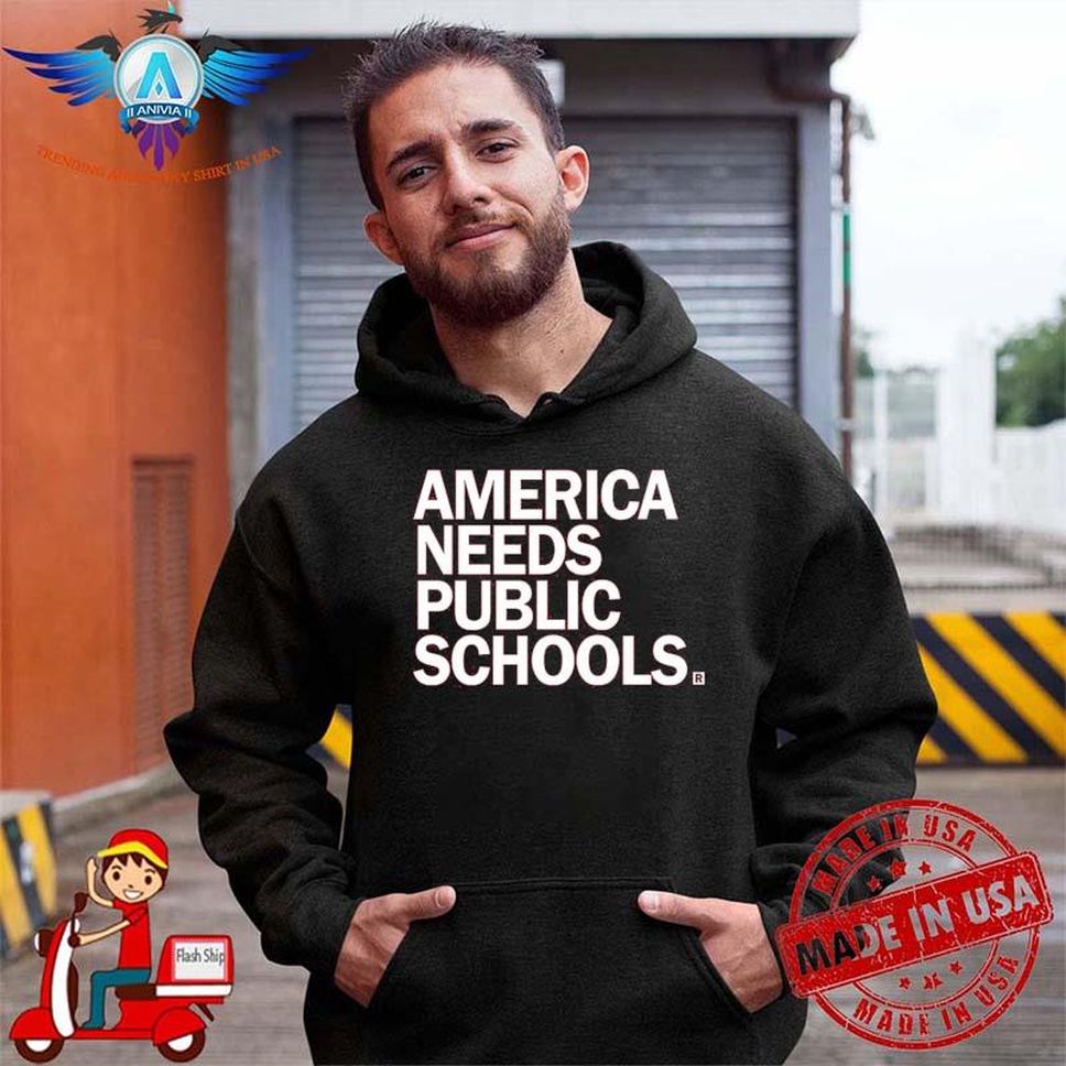 America Needs Public Schools Ray Gun Merch Sarah Trone Garriott Shirt