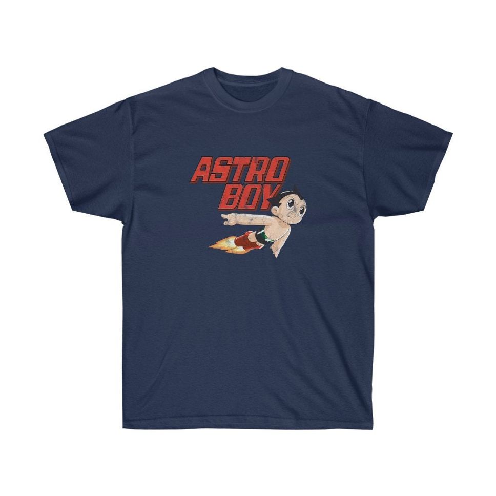Astro Boy Vintage Style TShirt Classic Cartoon Television Show Tee Retro Mens Womens Shirt