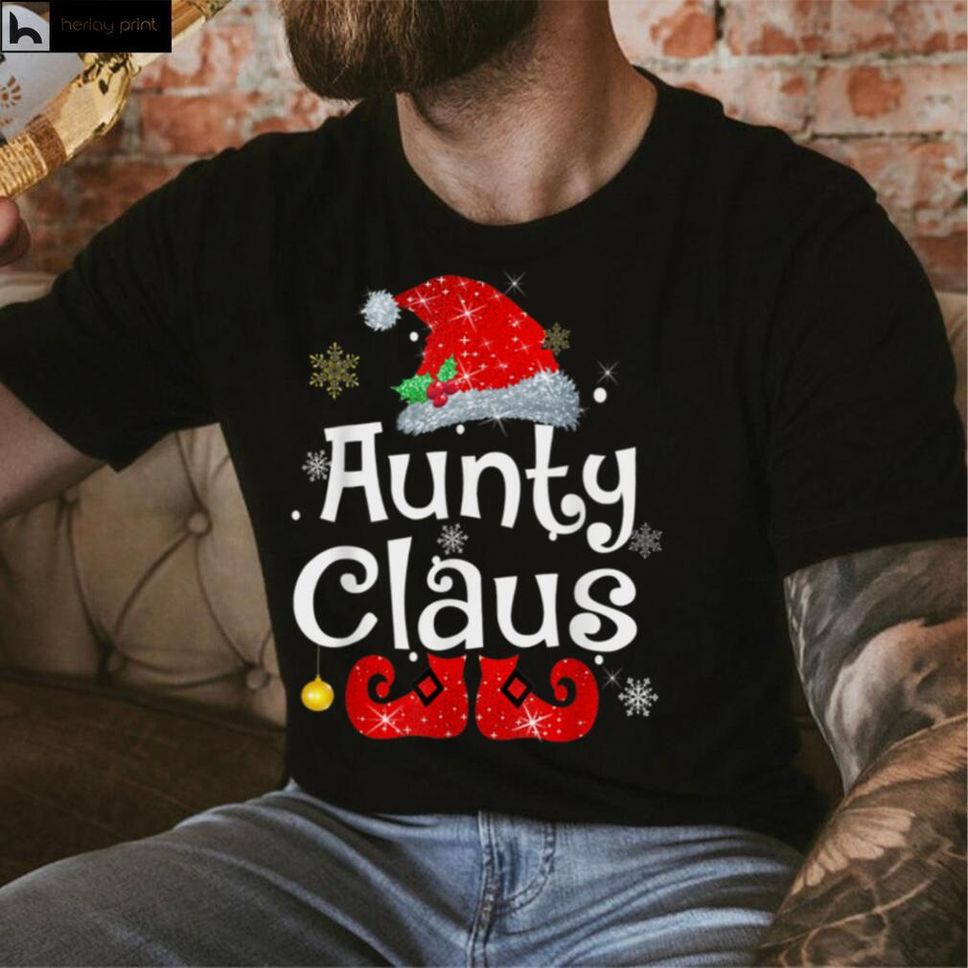 Aunty Claus Shirt Christmas Pajama Family Matching Xmas T Shirt 1 Hoodie, Sweater Shirt