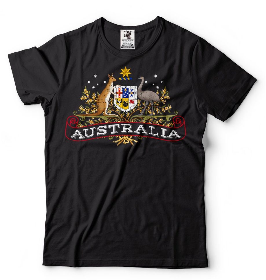 Australia Tshirt Proud Australian Ozzie Tee Shirt Mens Unisex Style Soccer Football Rugby Fan Tee Shirt