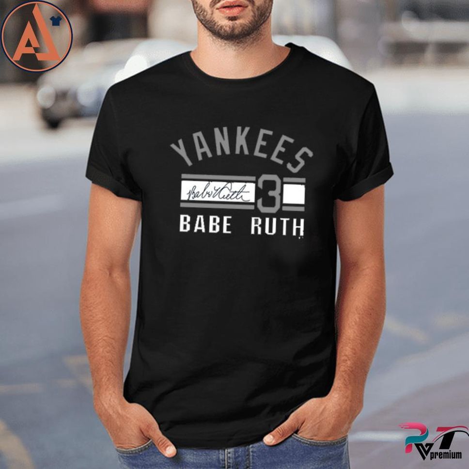 Babe Ruth New York Yankees Homage Remix Jersey Triblend Shirt