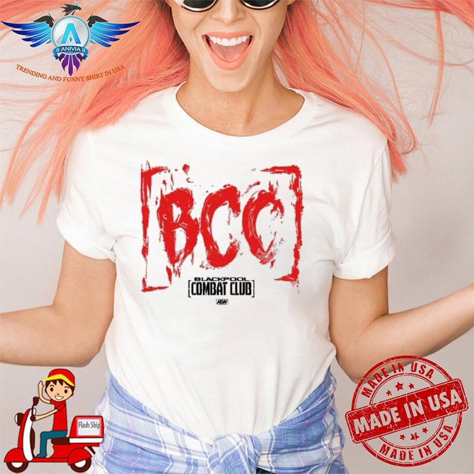 Bcc Logo Blackpool Combat Club Shopaew Merch Bryan Danielson Wrestlingcovers Shirt
