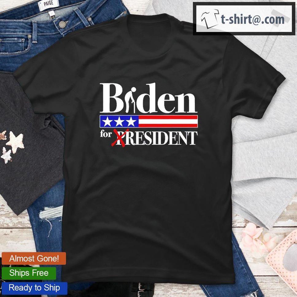Biden For Resident White Logo Funny Political T Shirt
