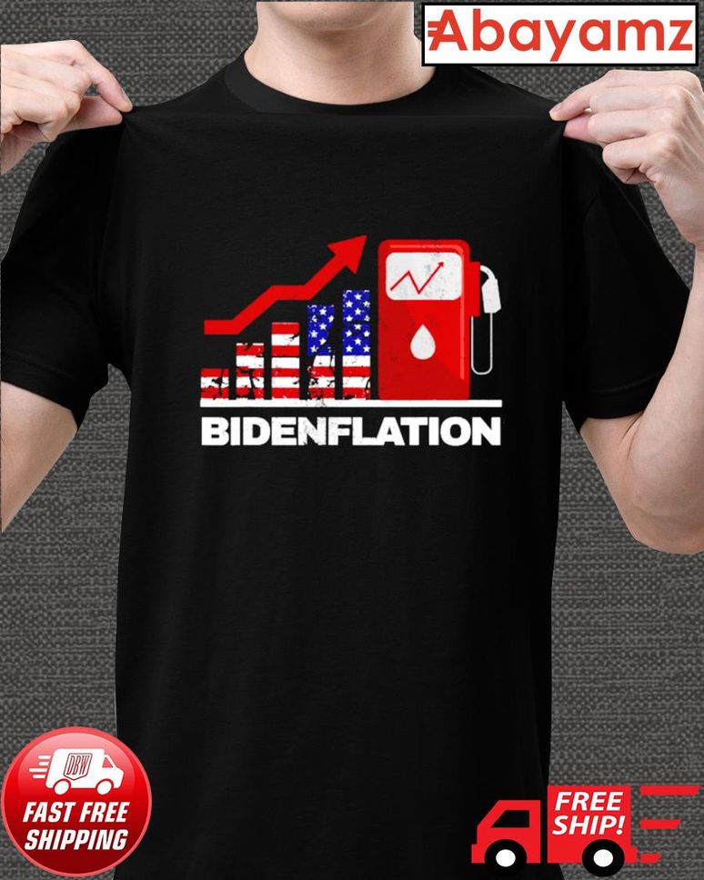 Bideninflation Funny Inflation Economy American flag shirt