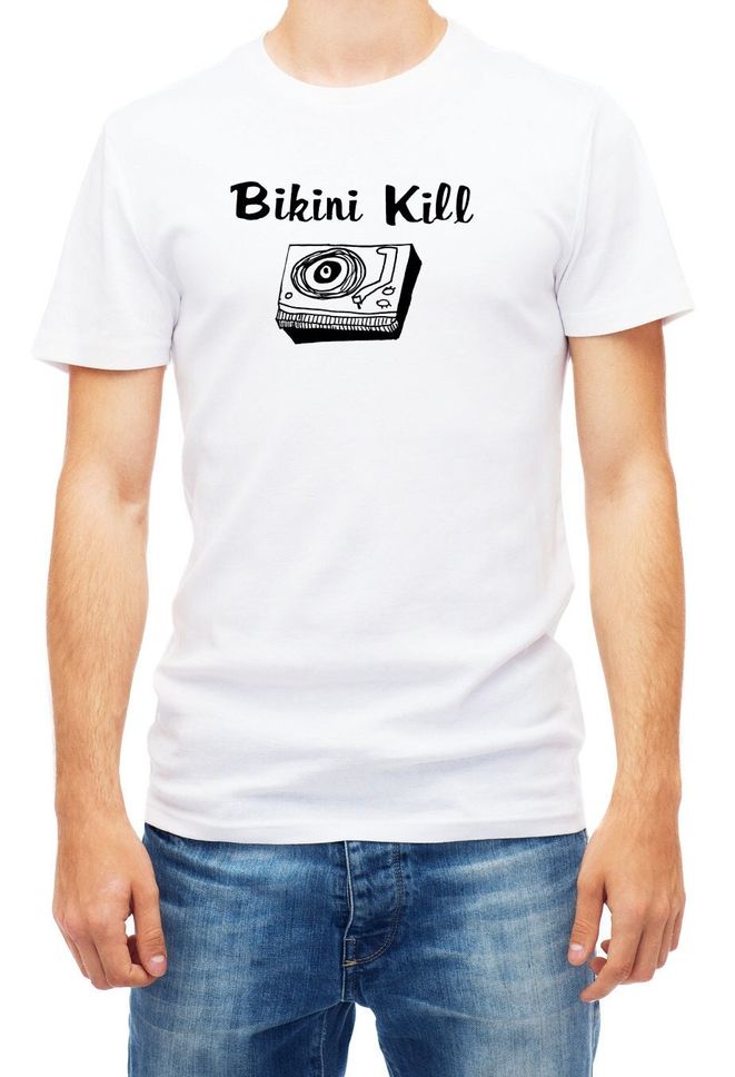 Bikini Kill Short Sleeve White T Shirt Men JK1039
