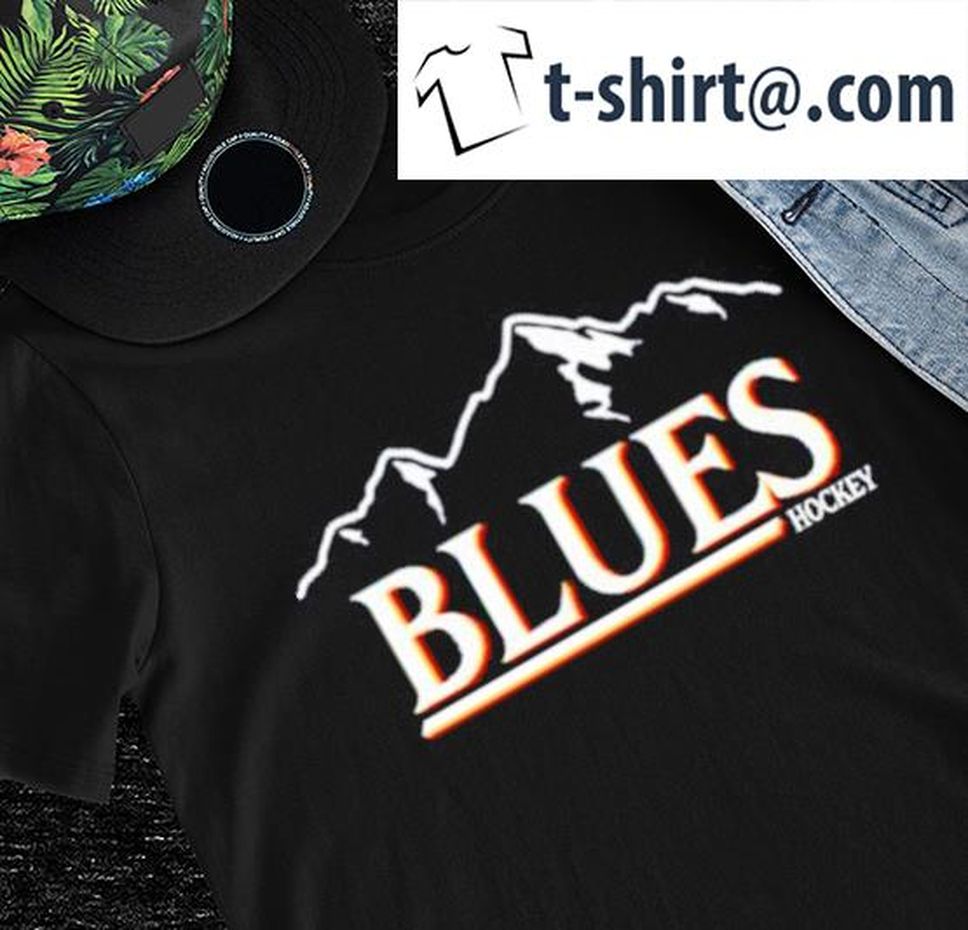 Blues Busch Hockey Mountain Logo Shirt