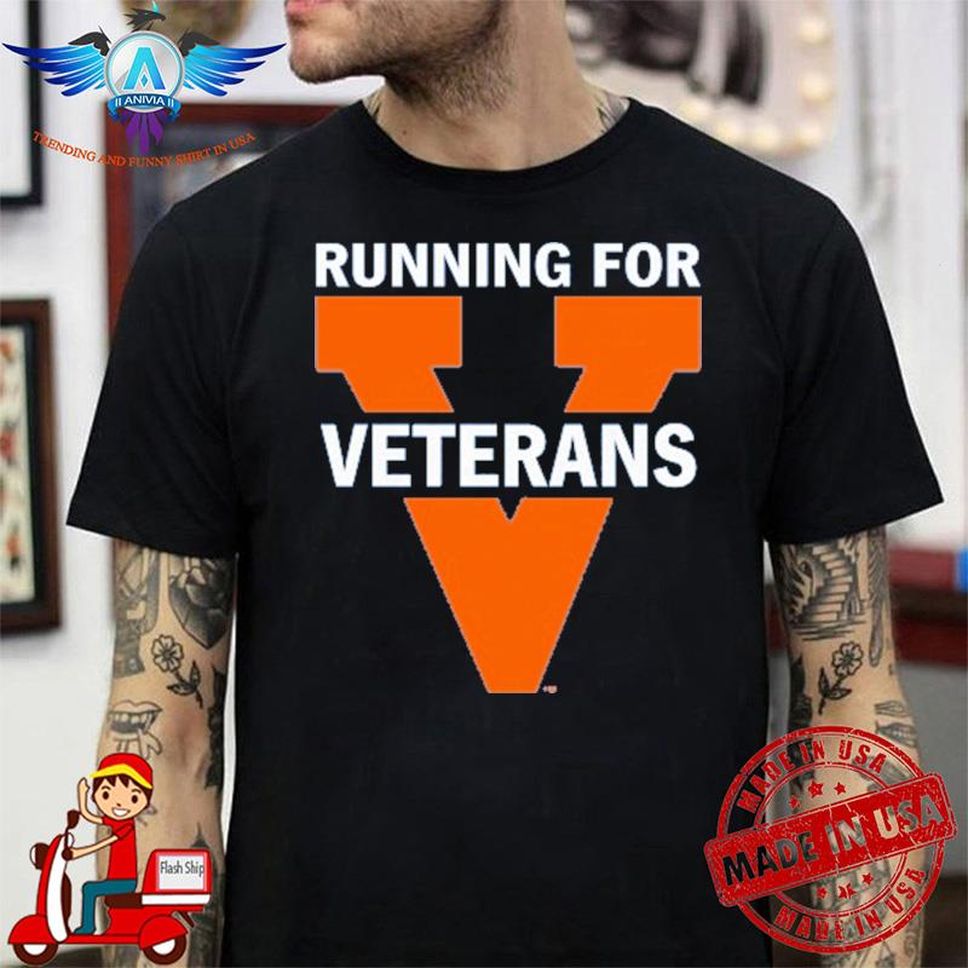 Boston marathon running for veterans president ryan shirt