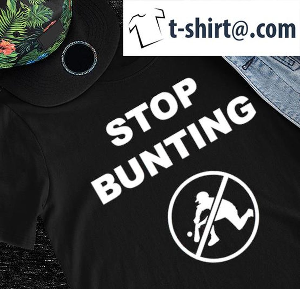 Brian Kenny stop Bunting baseball logo shirt