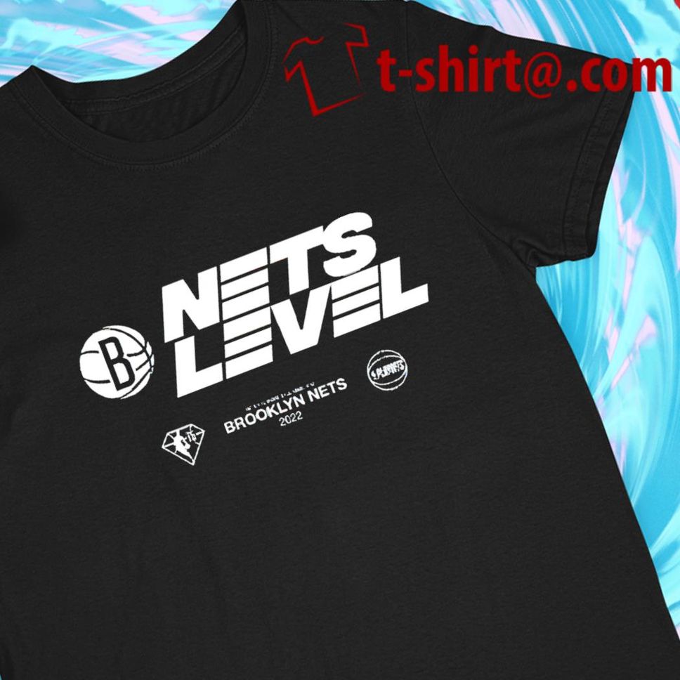 Brooklyn Nets 2022 NBA Playoffs Mantra Nets Level logo Tshirt