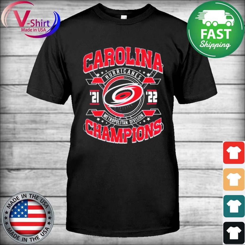 Carolina Hurricanes 2022 Metropolitan Division Champions Shirt
