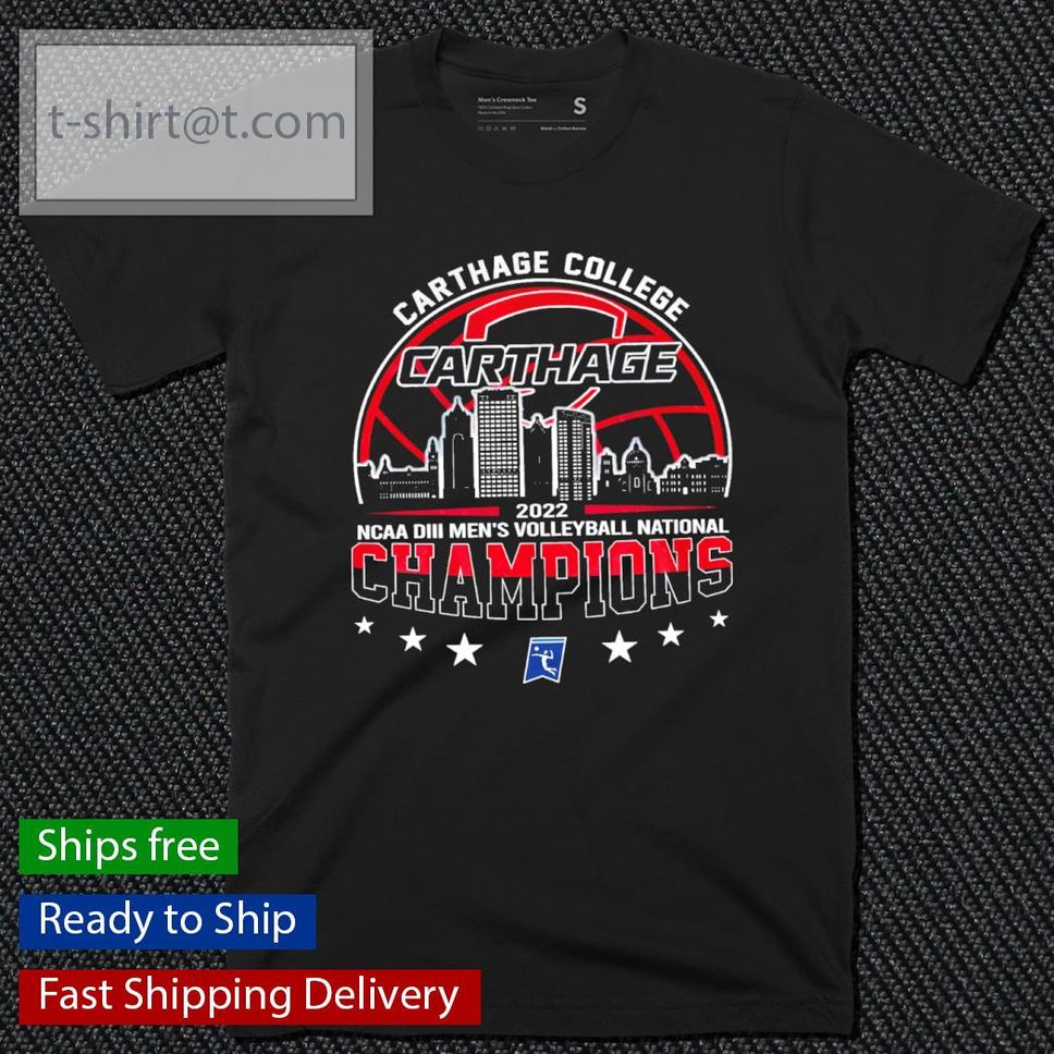 Carthage College NCAA DIII Men's Volleyball National Champions 2022 Shirt