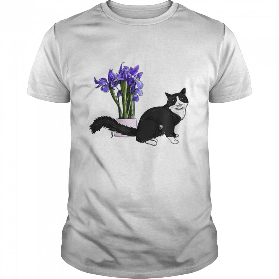 Cat with purple irises Shirt