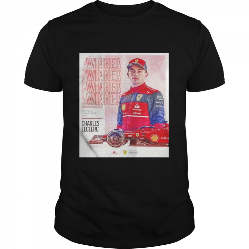 Charles Leclerc Ferrari F1 Wins Bahrain Grand Prix Shirt