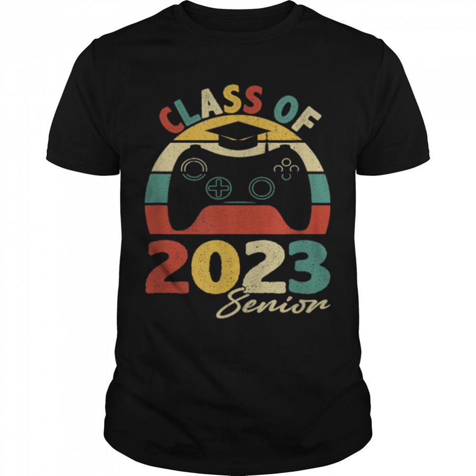 Class Of 2023 23 Senior Shirt Video Games Graduation Gamer TShirt B09VYWQTFF