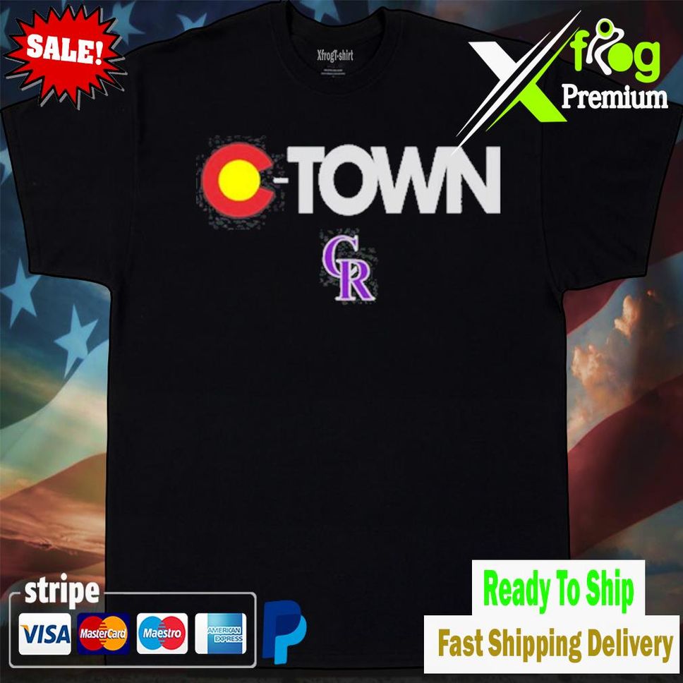 ColoradorockiesctowntshirtTshirtblack