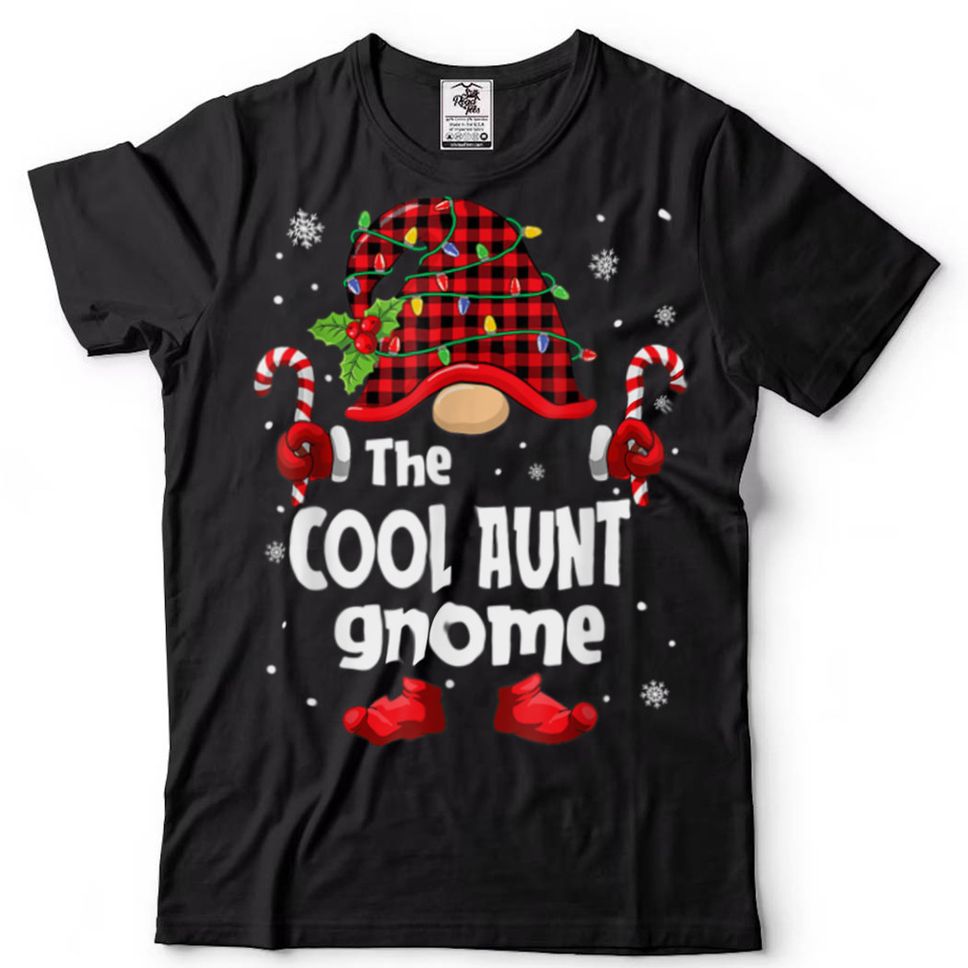 Cool Aunt Gnome Buffalo Plaid Christmas Tree Family Xmas T Shirt Hoodie, Sweter Shirt