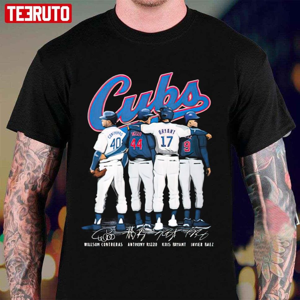 Cubs Willson Contreras Anthony Rizzo Kris Bryant And Javier Baez Unisex T Shirt