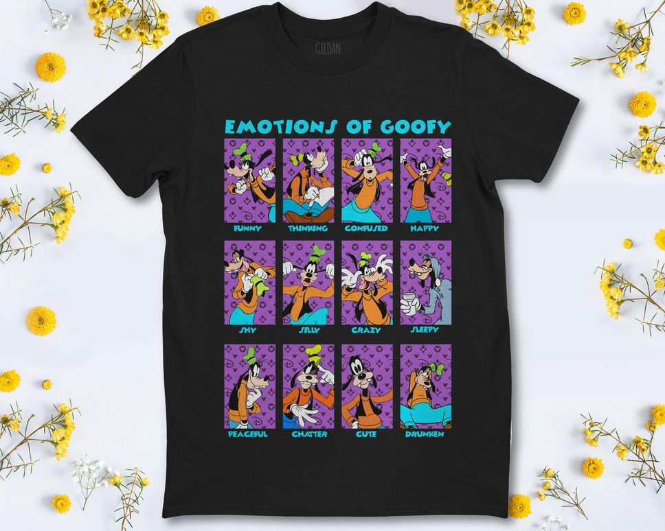 Disney Goofy Emotions Of Goofy Funny Box Up Unisex TShirt For Men Women Hoodie Sweatshirt Kid TShirt