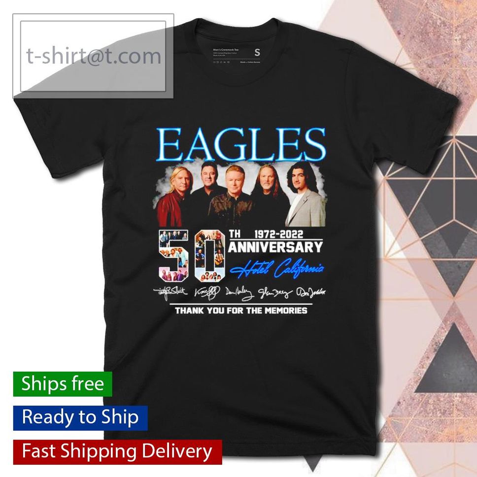 Eagles 50th anniversary 1972 2022 thank you for the memories shirt