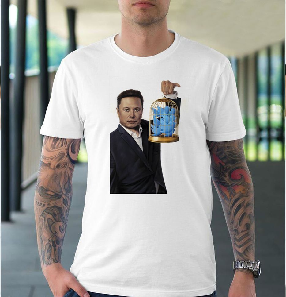 Elon Musk Buy Twitter Cage Time New Cover T Shirt