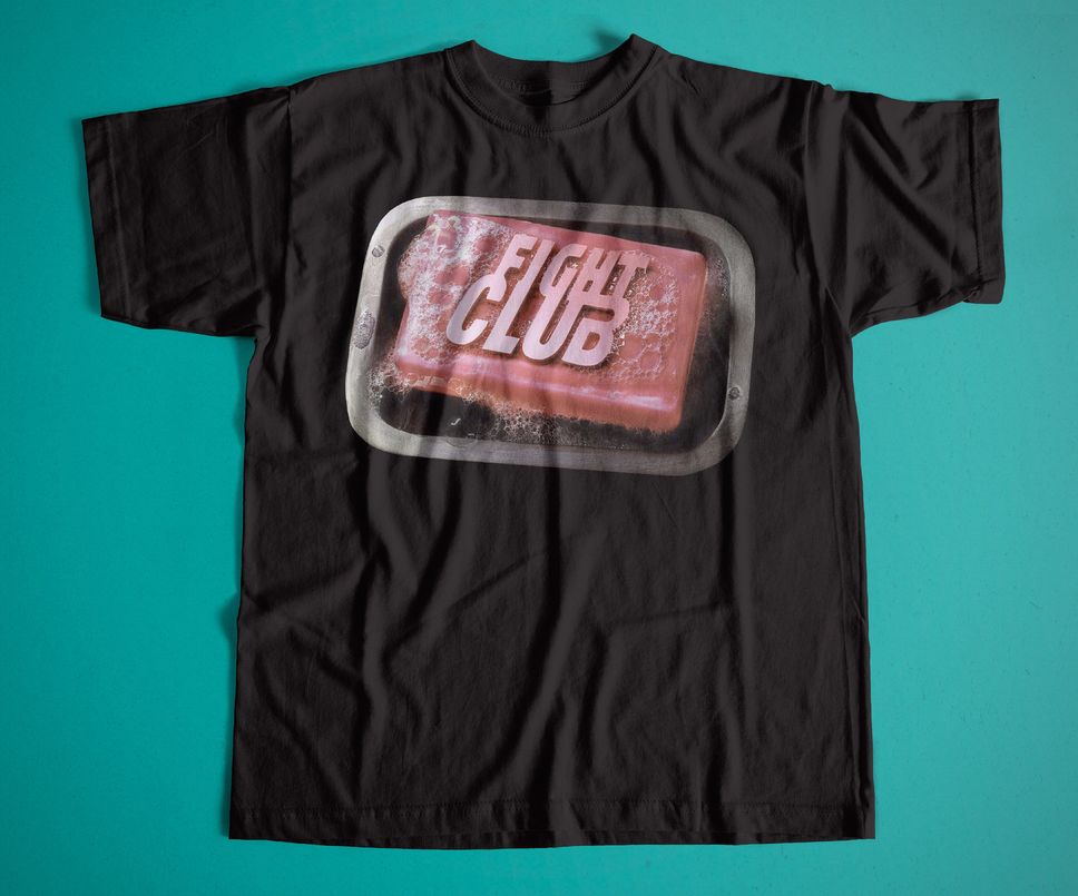 Fight Club Tyler Durden Soap Product Unisex Retro Movies Cotton TShirt Vintage Movies Logo TShirt Best Retro Movies TShirt