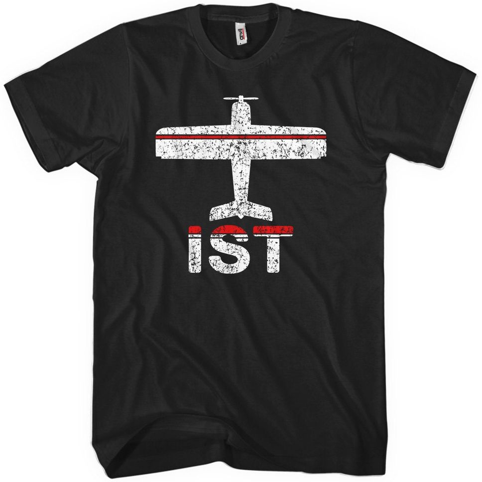 Fly Istanbul IST Airport Tshirt Men and Unisex XS S M L XL 2x 3x 4x Istanbul Atatrk Airport Tee 2 Colors
