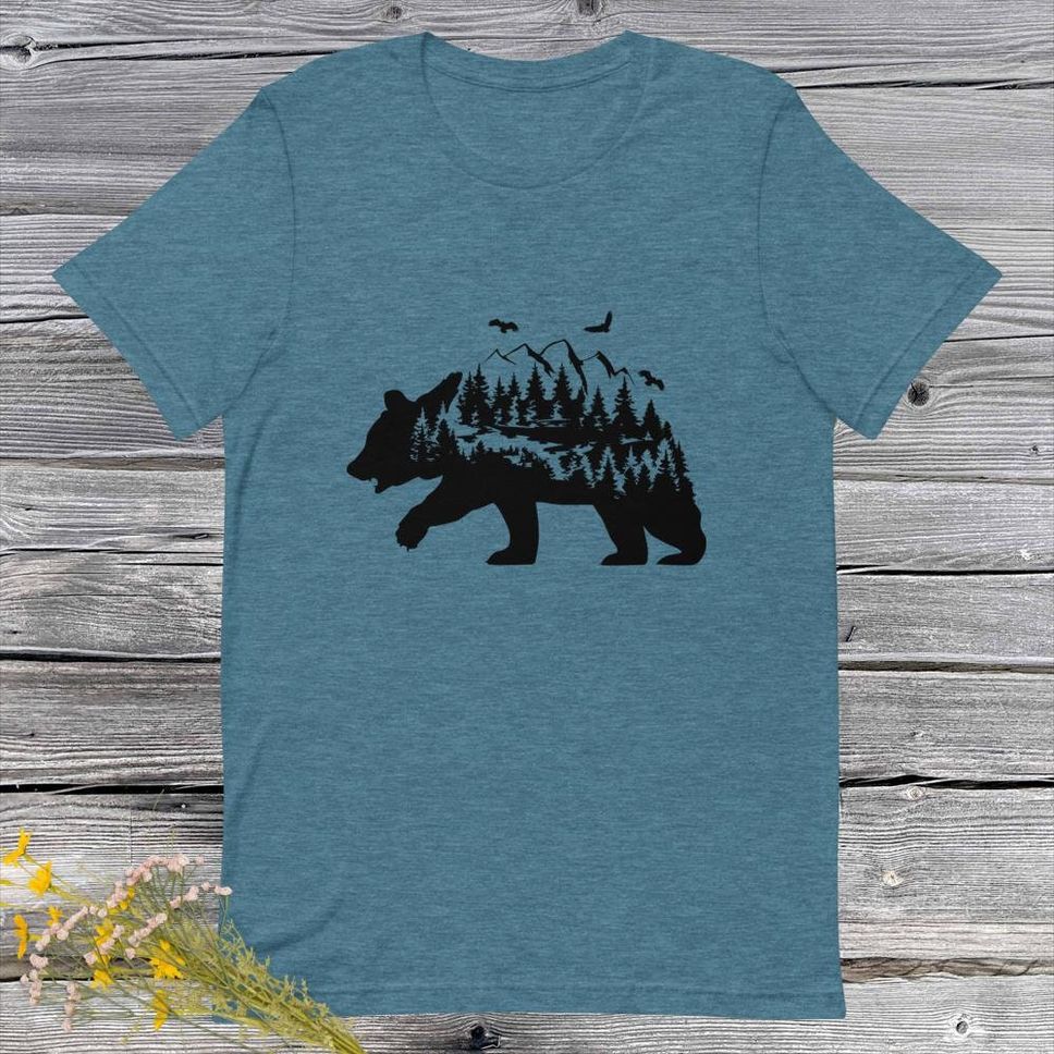 Forest Bear ShortSleeve Unisex TShirt