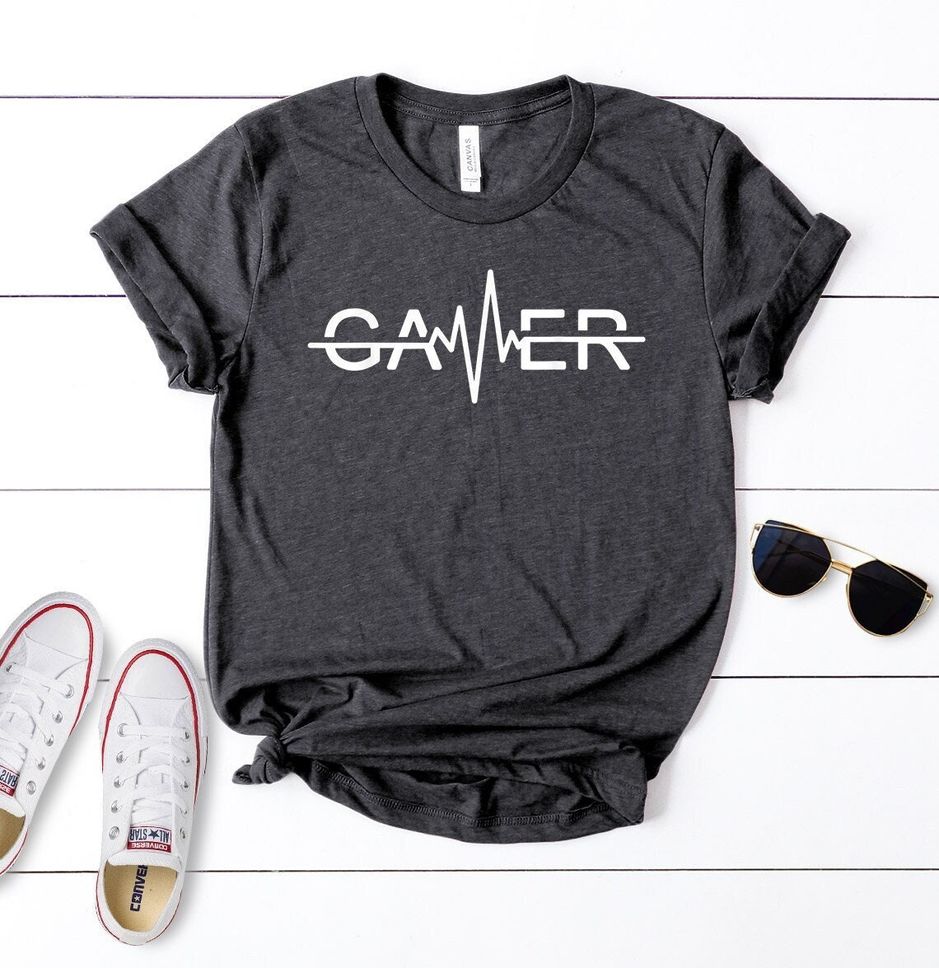 Funny Gamer Shirt Gamer Shirt Video Games Shirt Gamer GiftGift for GamersGamer Heartbeat TshirtGift For Game LoverGamer Party Shirts
