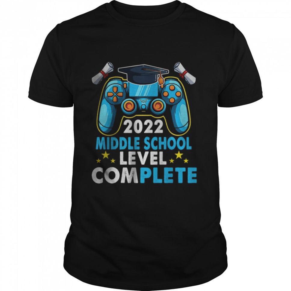 Gamer 2022 Middle School Level Complete Senior 22 Graduation T Shirt