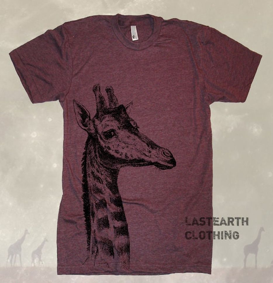 Giraffe T Shirt men's Tshirt Mens Tshirt Womens Graphic Tees Kids T shirt Novelty Gift Giraffe Print Shirt