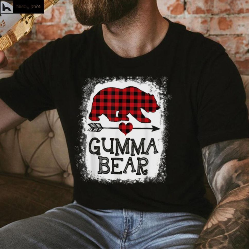 Gumma Bear Christmas Pajama Red Plaid Buffalo Family T Shirt Hoodie, Sweater Shirt