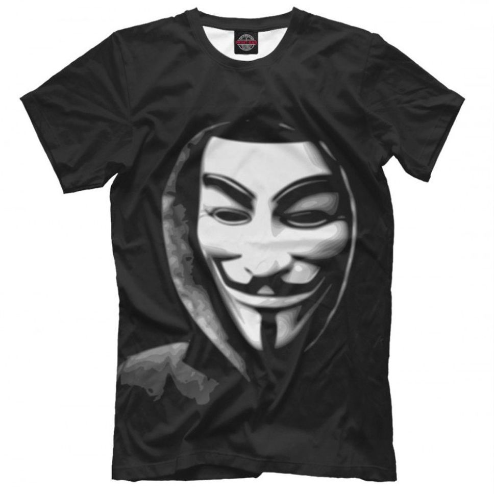 Guy Fawkes Black TShirt V for Vendetta Shirt Men's Women's All Sizes