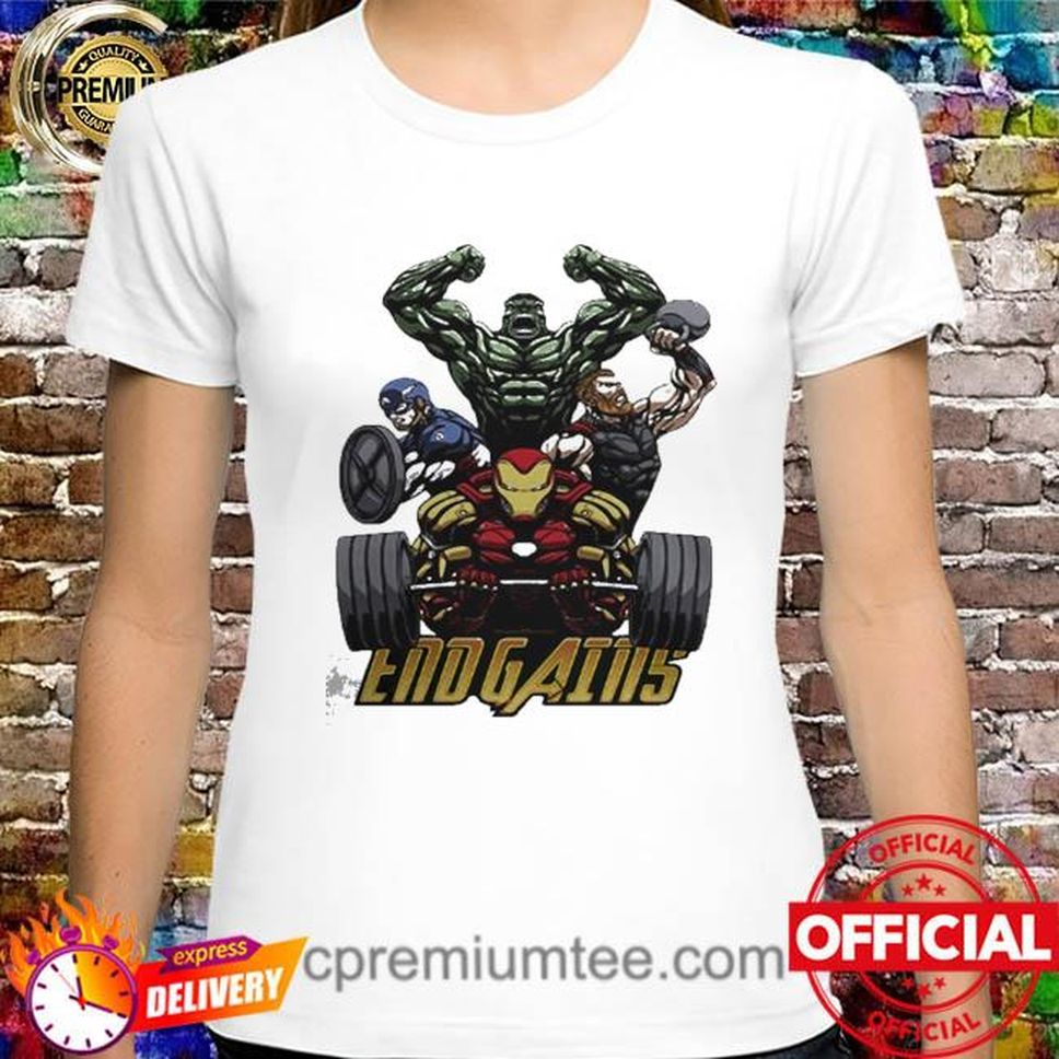 Gym Hulk Captain America Thor Iron Man Endgains Shirt