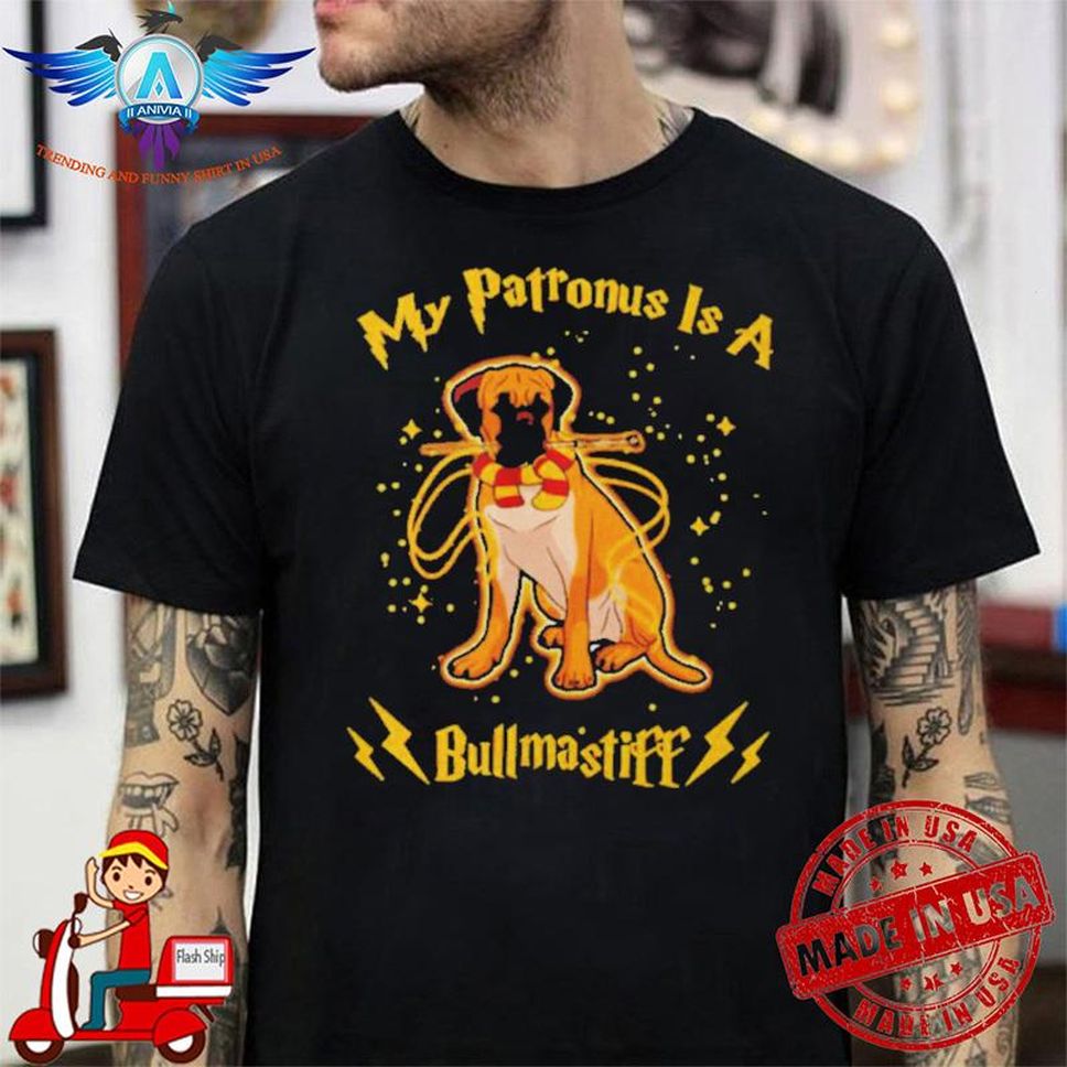 Harry Potter My Patronus Is A Bullmastiff Shirt