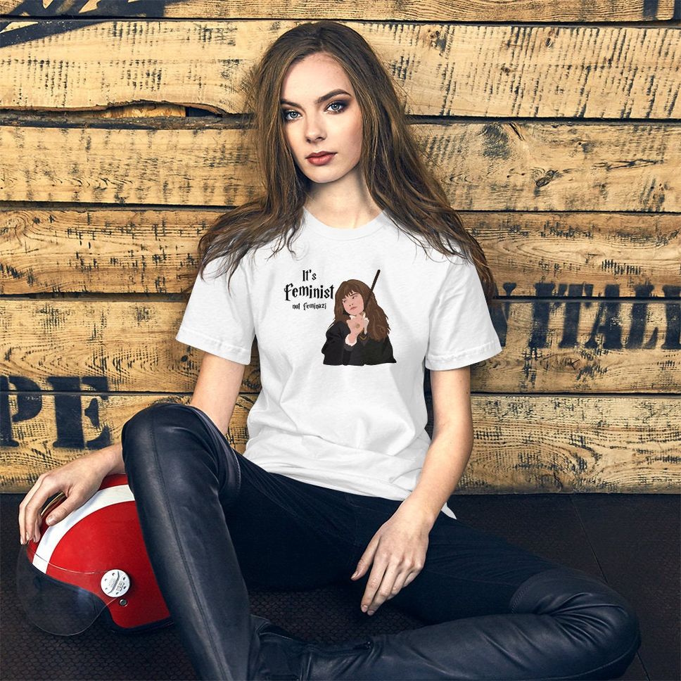 Hermione Granger Its Feminist Not Feminazi TShirt Feminist apparel Feminist slogan shirt Harry potter gifts Tumblr Graphic Tee