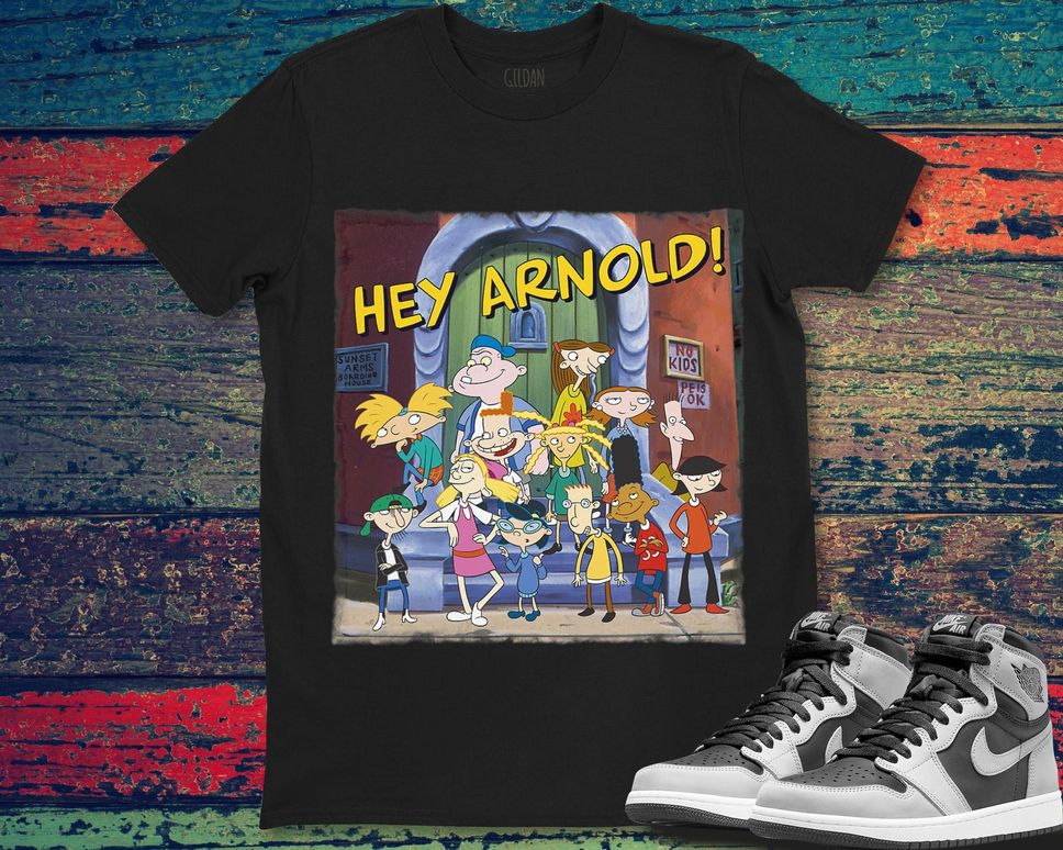 Hey Arnold Friends Group Shot Poster Graphic Unisex Gift TShirt Shirt Gift For Men Women Hoodie Sweatshirt Kid TShirt