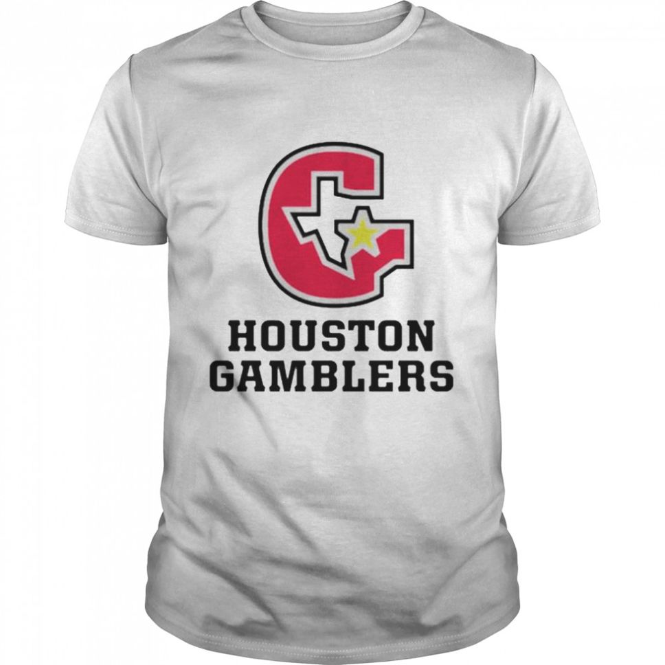 Houston Gamblers logo shirt