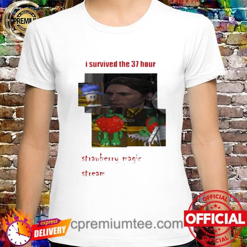 I Survived Jerma's 37 Hour Strawberry Magic Stream Shirt
